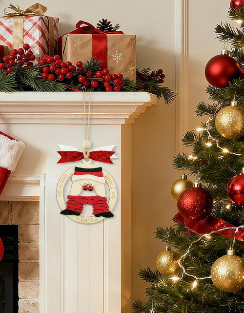 Load image into Gallery viewer, Shzbtdo Naughty Wooden Christmas Tree Ornament 2025 Multi Color Standard Size
