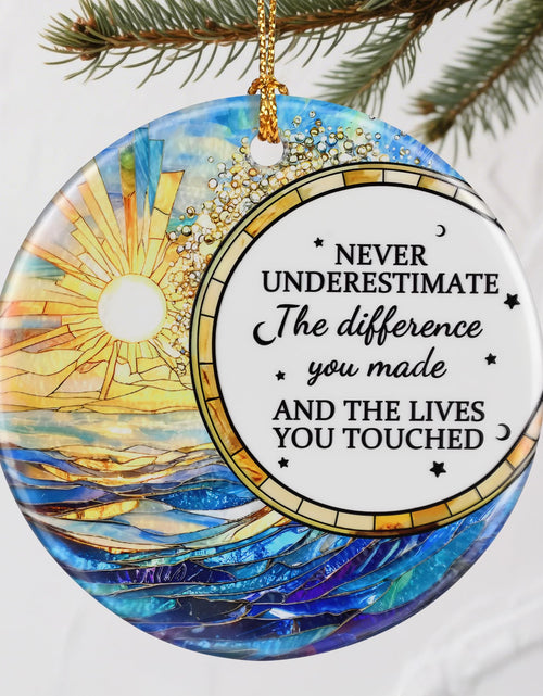 Load image into Gallery viewer, VIAKDEM Christmas Ornaments Going Away Farewell Gifts Ceramic Design A
