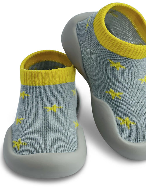 Load image into Gallery viewer, Dookeh Baby First Walking Shoes Non Slip Soft Sole Sneakers Yellow Toddler12-18M
