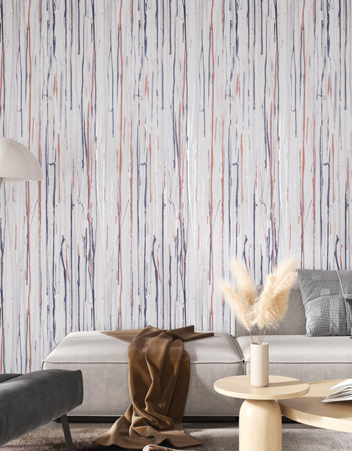 Load image into Gallery viewer, FANCYEASY Grey Grasscloth Peel &amp; Stick Wallpaper 15.7x118in Rustic Vinyl
