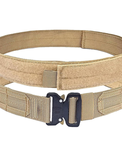 Load image into Gallery viewer, YouchingWld Belt V2 Adjustable Tactical Molle Belt Metal Buckle Khaki 36-46

