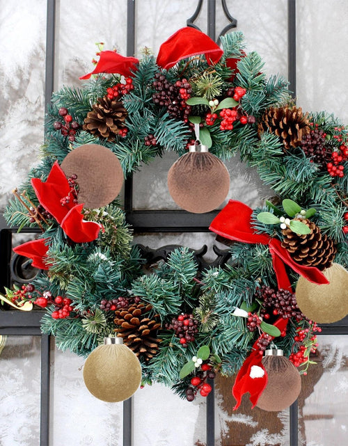 Load image into Gallery viewer, Xmastell 12 Pcs Velvet Christmas Ornaments Set Coffee Brown 3.15 Inch
