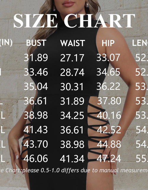 Load image into Gallery viewer, SILUI Women's Mock Neck Sleeveless Goth Maxi Dress Orange Size 2025
