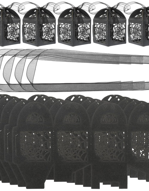 Load image into Gallery viewer, BESTOYARD Halloween Hollow Die-Cut Candy Boxes Black 8.27x4.53in 50pcs
