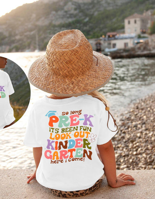 Load image into Gallery viewer, BANGELY Pre-K Graduation Shirt Toddler Kids Last Day School 2026 White Size 4-5T
