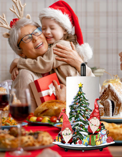 Load image into Gallery viewer, pinata Christmas Gnome Paper Towel Holder Kitchen Countertop Decor
