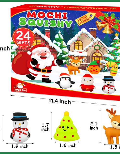 Load image into Gallery viewer, Govetom 2025 Christmas Advent Calendar 24 Days Multi-color Mochi Squishy Toys
