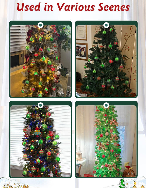 Load image into Gallery viewer, SmartDawn 12 Pcs 3.15in Christmas Ball Ornaments Red Green Plastic
