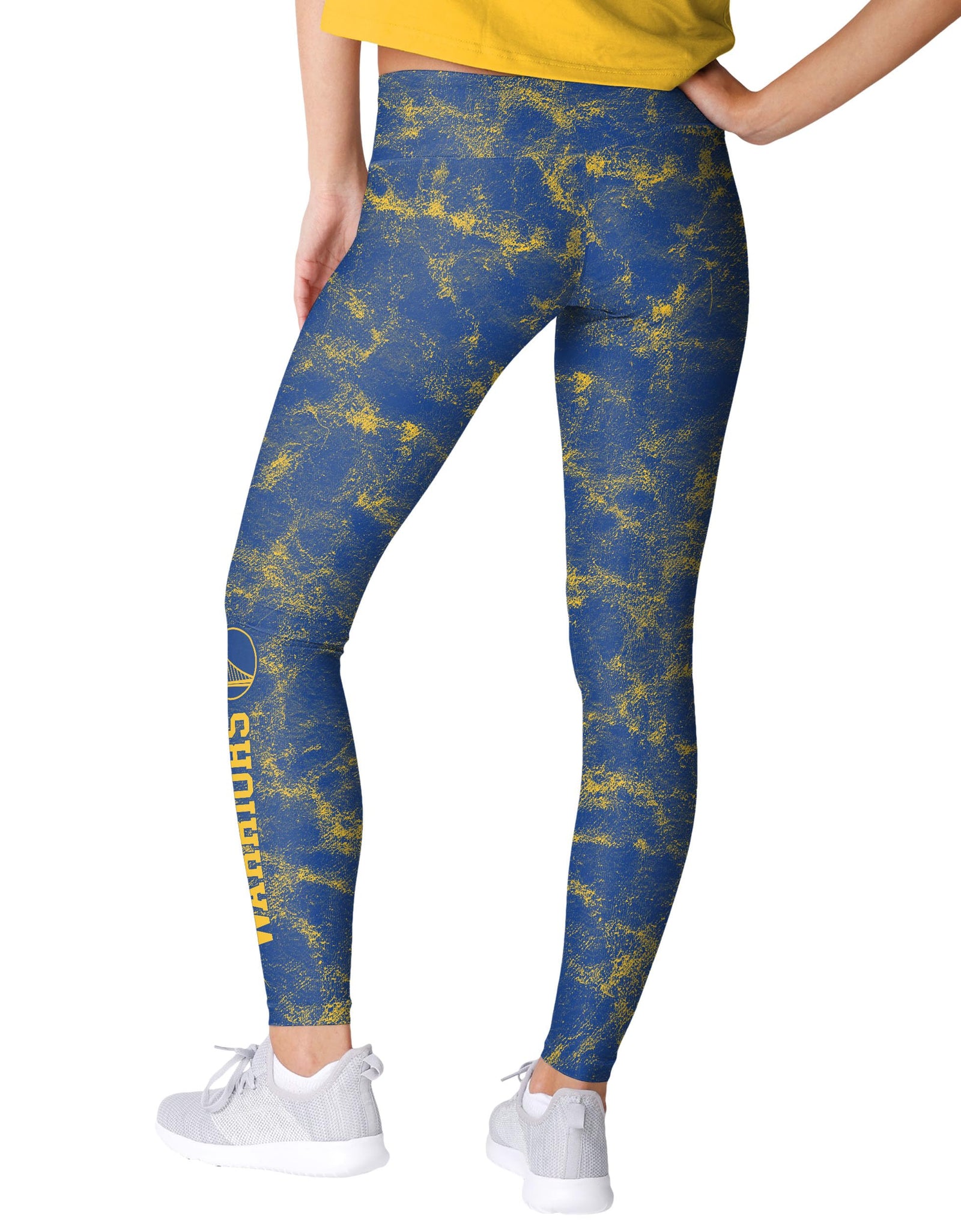 FOCO Golden State Warriors NBA Womens Team Color Cloud Leggings Size XL