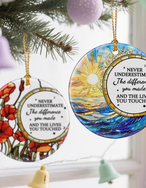 Load image into Gallery viewer, VIAKDEM Christmas Ornaments Going Away Farewell Gifts Ceramic Design A

