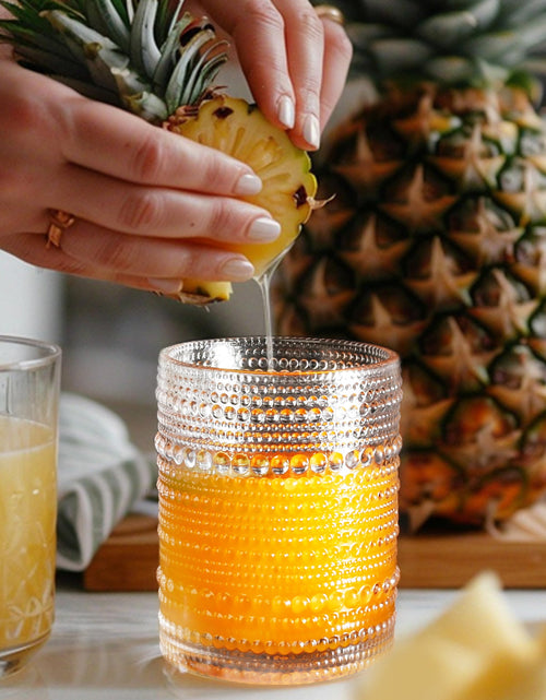 Load image into Gallery viewer, Jupiter Hobnail Vintage Drinking Glasses Set of 6 11.75oz Clear
