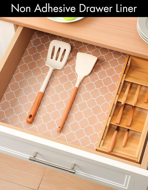 Load image into Gallery viewer, Cooyes Non Adhesive Kitchen Cabinet Shelf Liners Gray Ash Waterproof EVA
