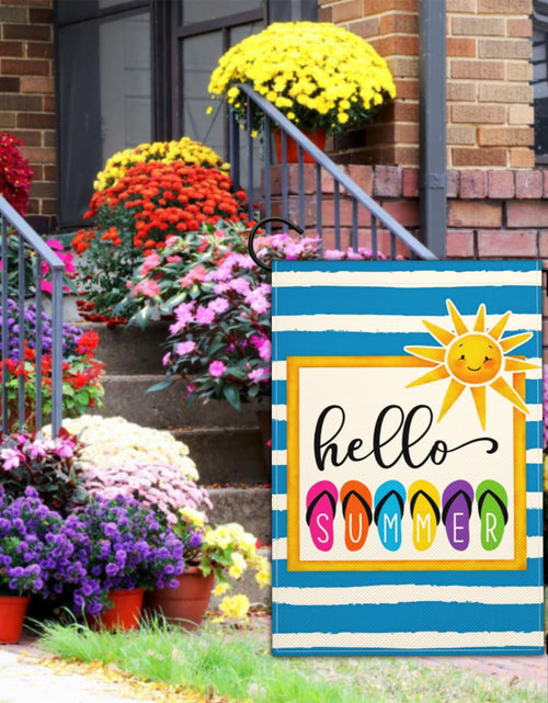 Load image into Gallery viewer, Shuitouk 3 Ply Summer Garden Flag 12x18 Inch Double Sided Outdoor Decor
