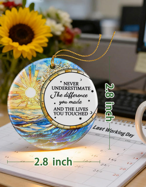 Load image into Gallery viewer, VIAKDEM Christmas Ornaments Going Away Farewell Gifts Ceramic Design A
