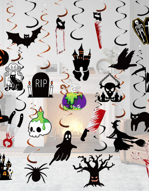 Load image into Gallery viewer, CyanLime 45 Pcs Happy Easter Banner Garland Paper Decorations Halloween Color
