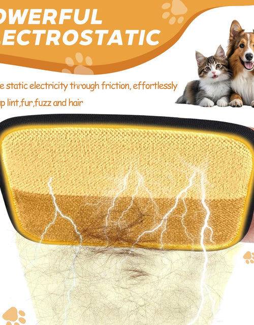 Load image into Gallery viewer, Kinhzrude Pet Hair Remover Gloves, Electrostatic, Reusable, 2 Pack
