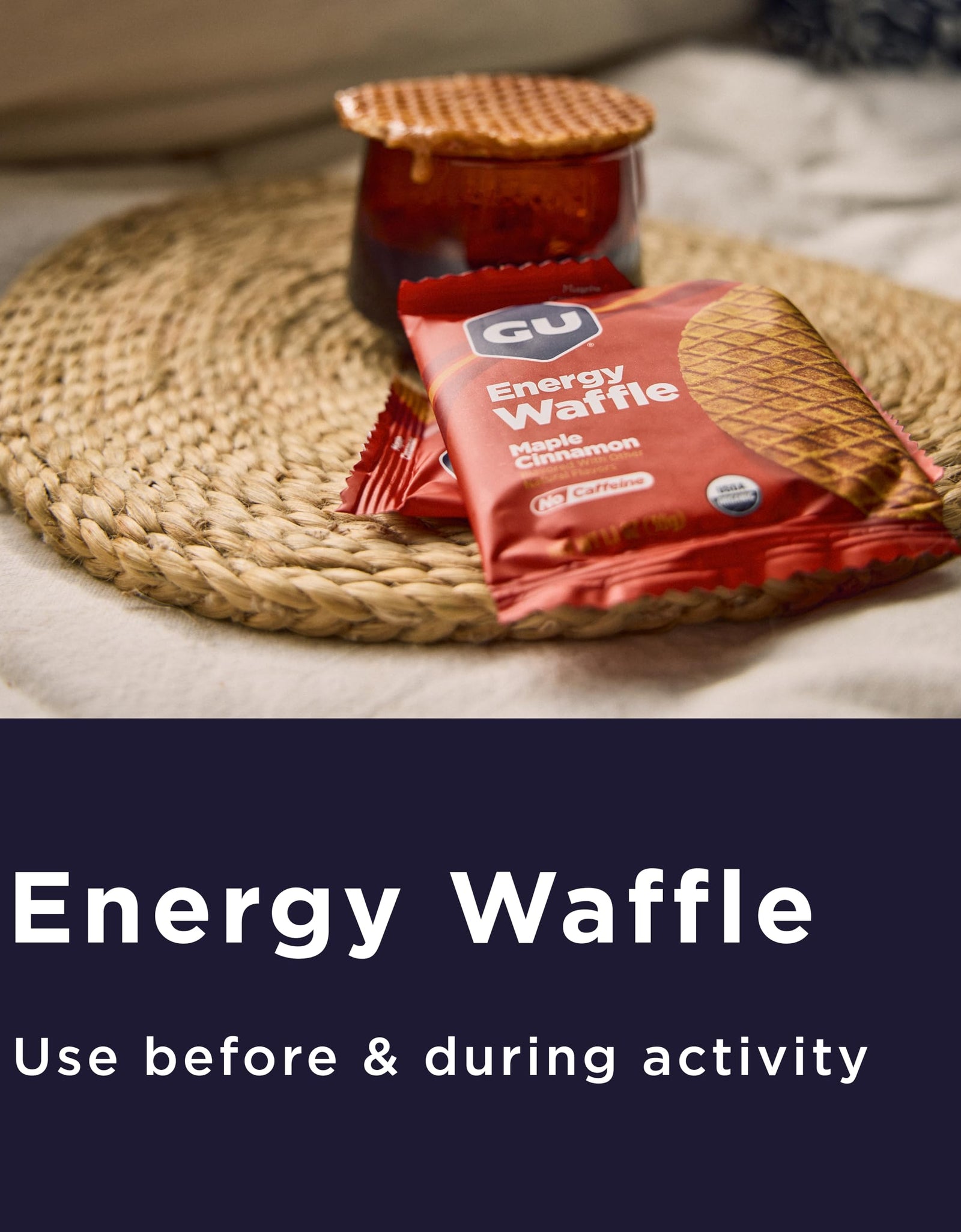 BestBy01/26 GU Energy Stroopwafel Caramel Coffee Sports Nutrition Waffle 16ct