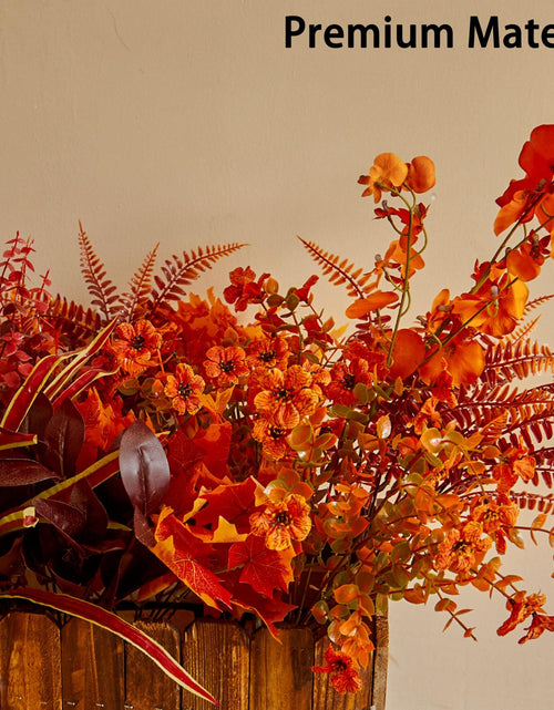 Load image into Gallery viewer, PARTY JOY 15 Bunches Artificial Fall Orchid Flowers 10x5x5in Autumn Decor
