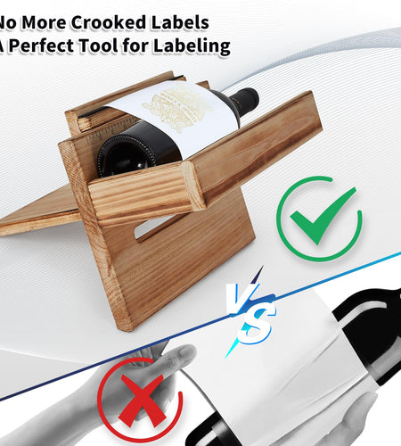 Meudid Label Applicator Bottle Labeling Machine Adjustable for Wine Bottles