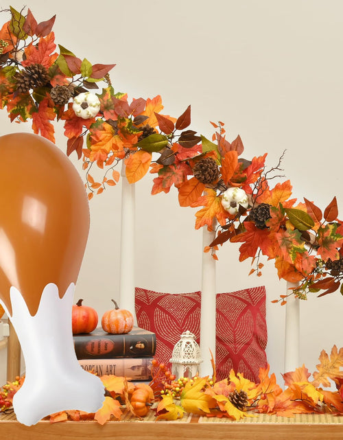 Load image into Gallery viewer, AIUPUOC Thanksgiving Turkey Leg Inflatable Balloon 24'' Orange 1Pc PVC
