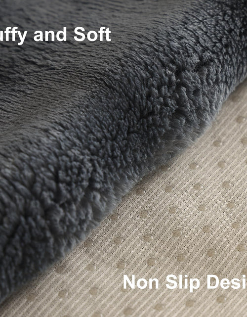 Load image into Gallery viewer, Aucrovee Plush Velvet Non Slip Sofa Cover 3 Cushion 36x70 Light Grey
