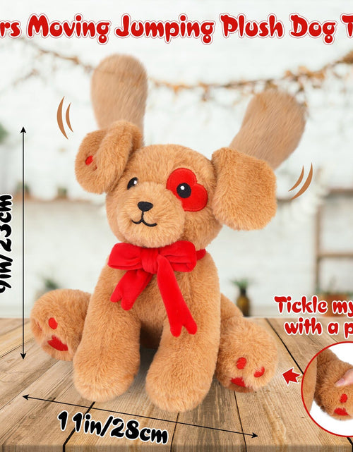Load image into Gallery viewer, Prewplam Valentines Plush Love Dog Stuffed Animal Toy Brown 1 Inch
