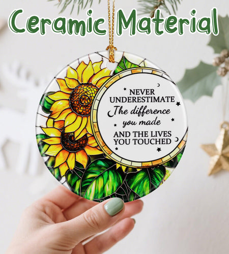 VIAKDEM Christmas Ceramic Ornament Retirement Design K Farewell Gift