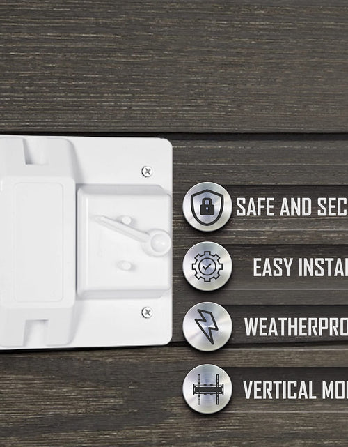 Load image into Gallery viewer, Hubbell Raco 2-Gang Weatherproof Cover Plastic Toggle GFCI White
