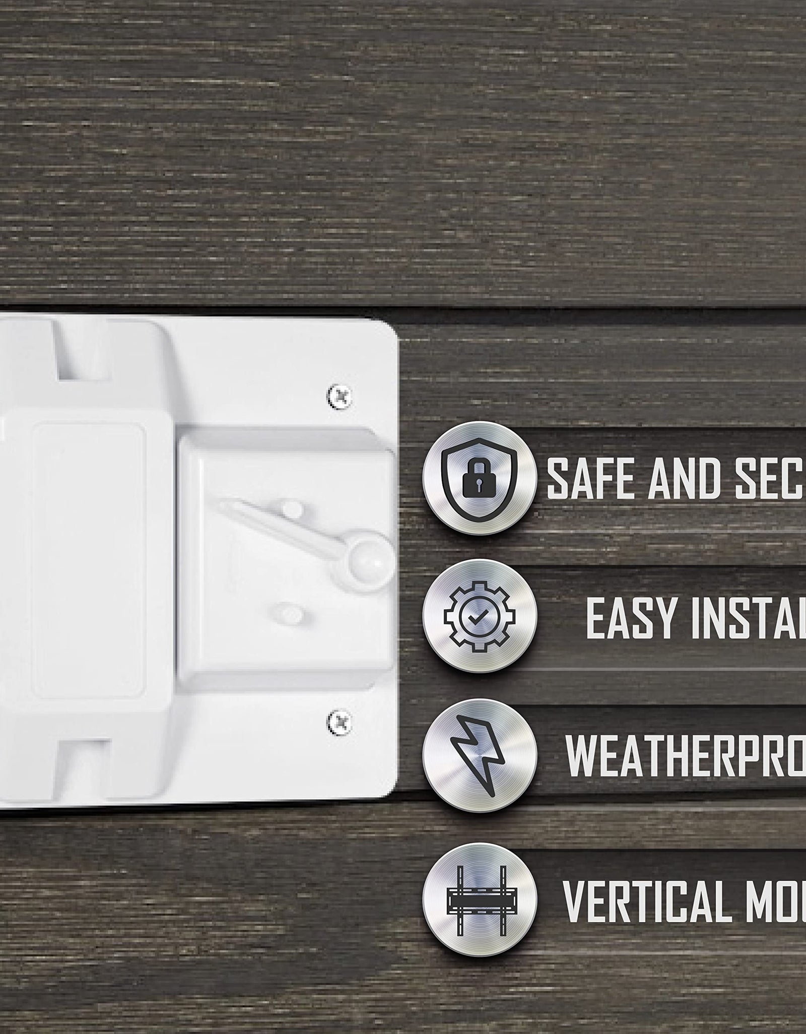 Hubbell Raco 2-Gang Weatherproof Cover Plastic Toggle GFCI White