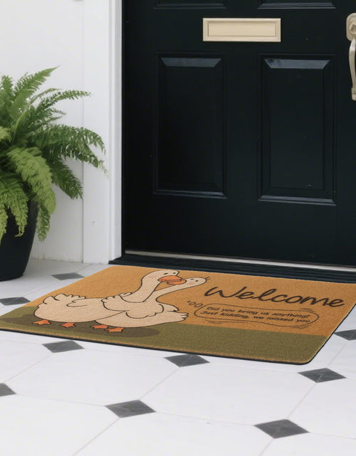 Load image into Gallery viewer, FEXIA Goose Pattern Indoor Outdoor Welcome Mat Rug 29x17 Polyester
