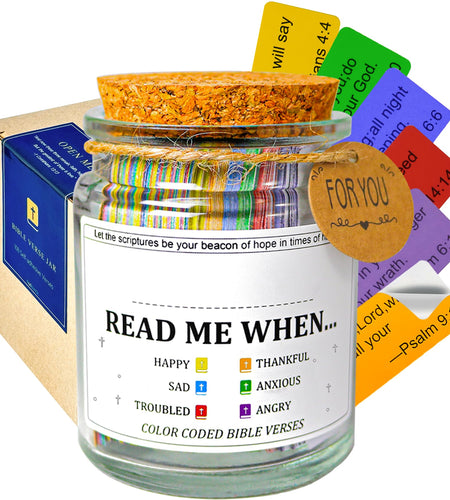 Bible Verse Jar 108 Scripture Stickers Personalized Christian Gift for Women Mom