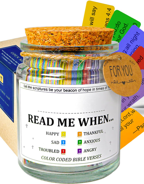 Load image into Gallery viewer, Bible Verse Jar 108 Scripture Stickers Personalized Christian Gift for Women Mom
