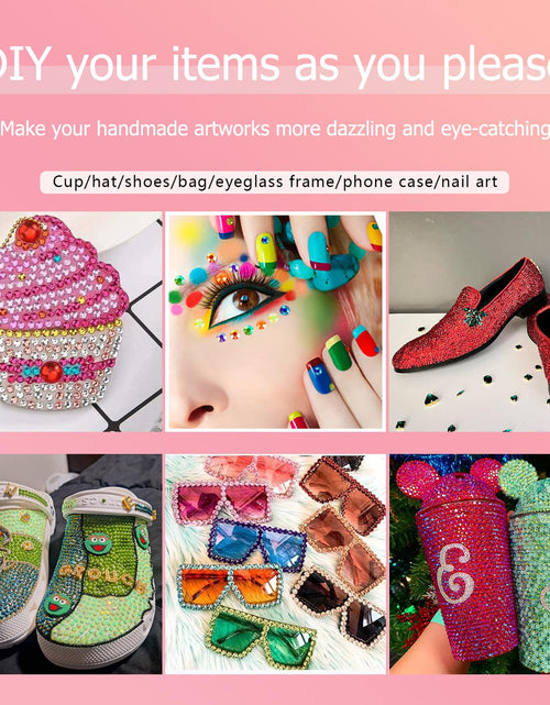 Load image into Gallery viewer, Blinginbox 2500pcs 4mm AB Resin Flatback Rhinestones Sapphire AB
