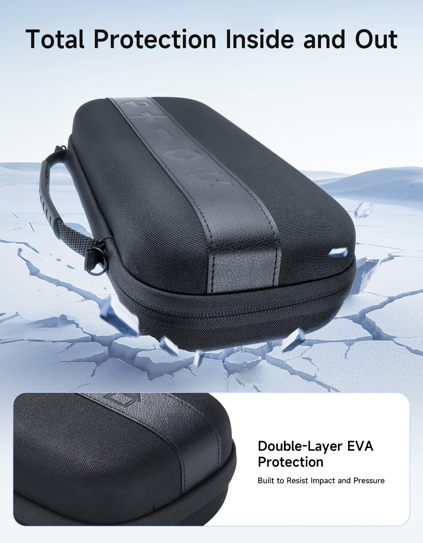 JSAUX Large Capacity Hard Shell Carrying Case Nintendo Switch 2, 20 Slots Black