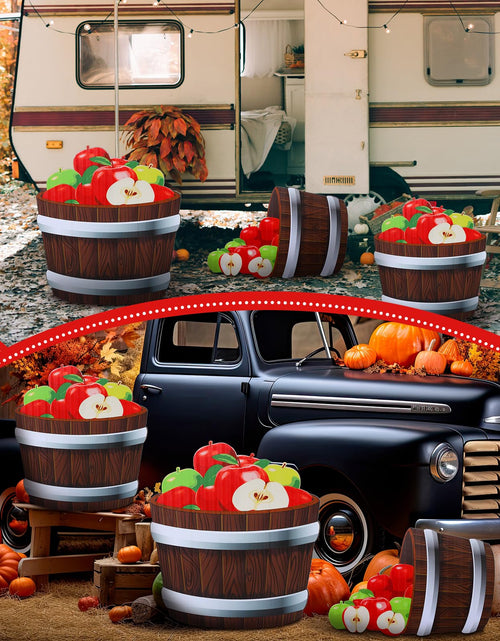 Load image into Gallery viewer, Beeveer Fall Thanksgiving Harvest Apple Orchard Cardboard Cutouts 20-26" Set

