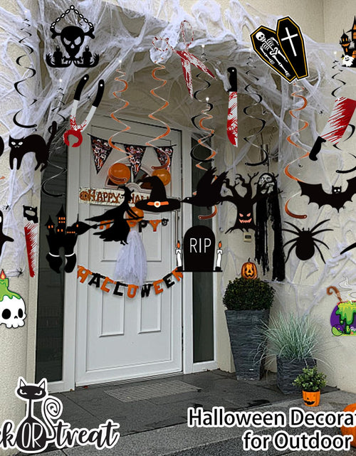 Load image into Gallery viewer, CyanLime 45 Pcs Happy Easter Banner Garland Paper Decorations Halloween Color
