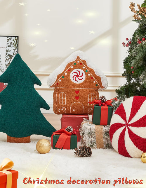 Load image into Gallery viewer, Vdoioe Christmas Tree Throw Pillows Set of 2 Plush Cotton Fill Xmas Decor
