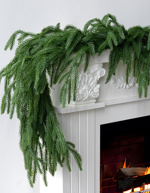 Load image into Gallery viewer, Gixie Home 2Pcs 6Ft Artificial Norfolk Pine Garland Green Plastic
