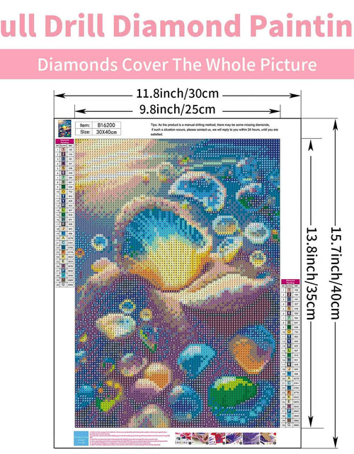 Load image into Gallery viewer, GEEHEIY 5D Seashell Diamond Art Kit for Adults, 12x16 Inch, Art Deco Style
