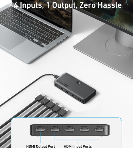 Anker HDMI Switch (4 in 1 Out, 4K HDMI)