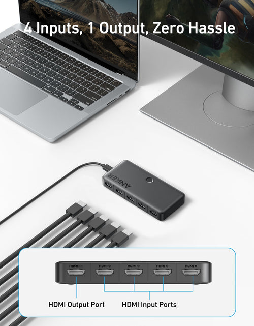 Load image into Gallery viewer, Anker HDMI Switch (4 in 1 Out, 4K HDMI)

