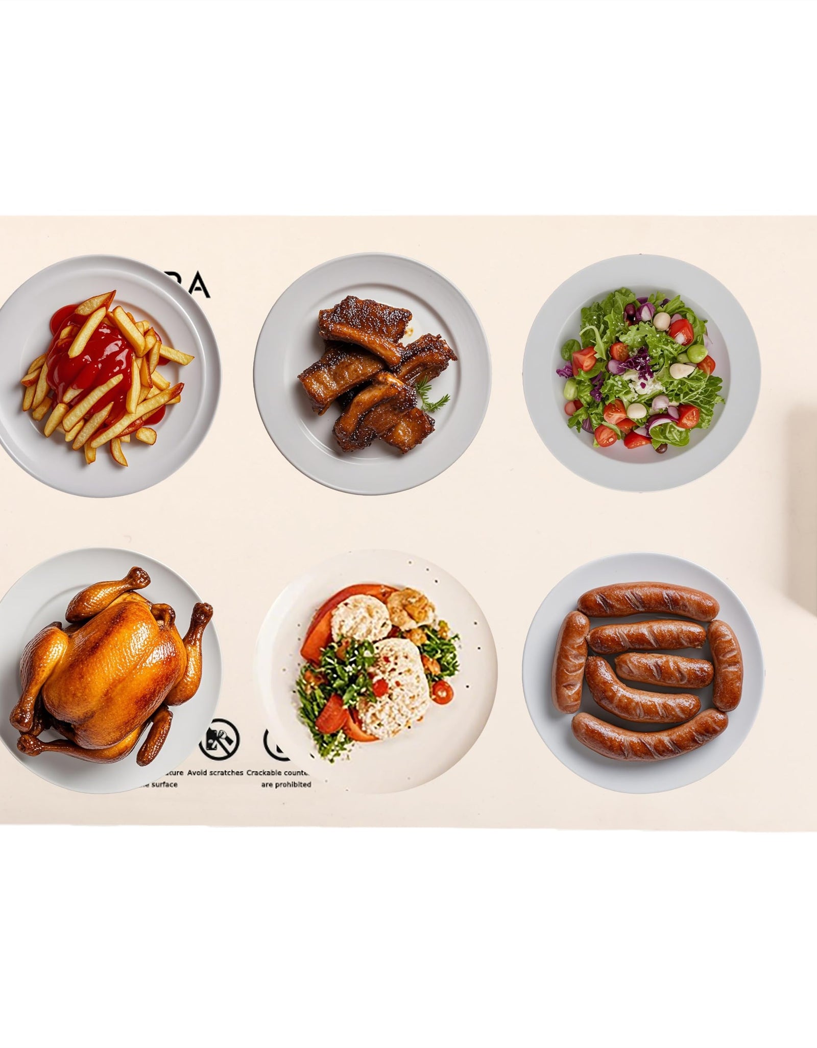 CLYORA Electric Warming Tray 23x15in Food Grade Silicone 5 Temp Auto Shut-Off