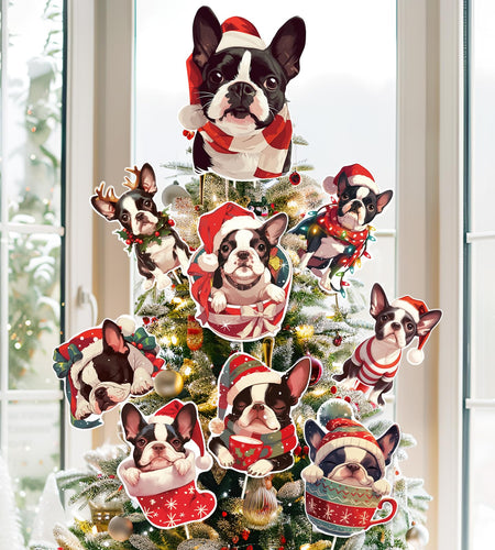 Ciazoxa Christmas Golden Doodle Tree Topper 9Pcs Ornament Xmas Decor