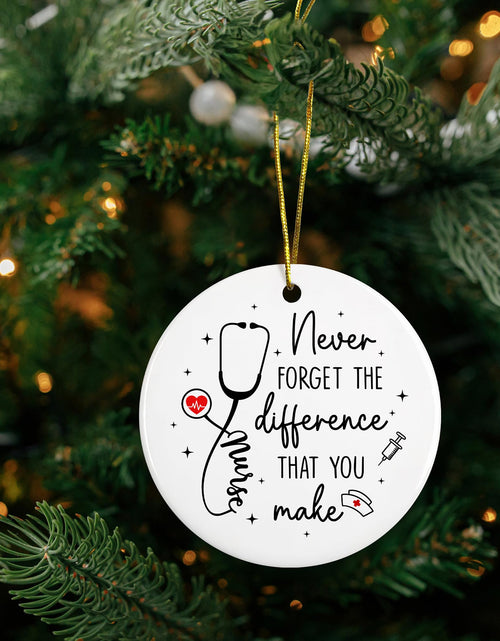 Load image into Gallery viewer, Pawzity Nurse Christmas Ornament Ceramic Gift for Women Nurses RN
