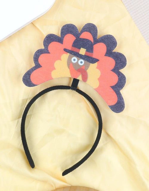 Load image into Gallery viewer, Doneace Thanksgiving Turkey Headband Women Fall Party Costume Hair Accessory
