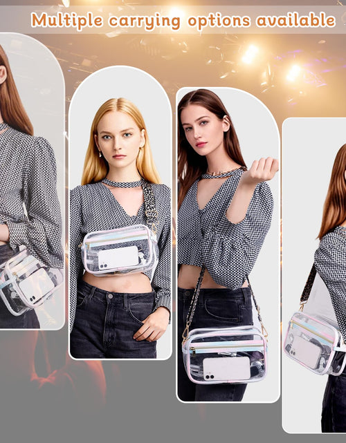 Load image into Gallery viewer, HANXIUCAO Clear Small Crossbody Bag for Women Fashionable TPU+PU
