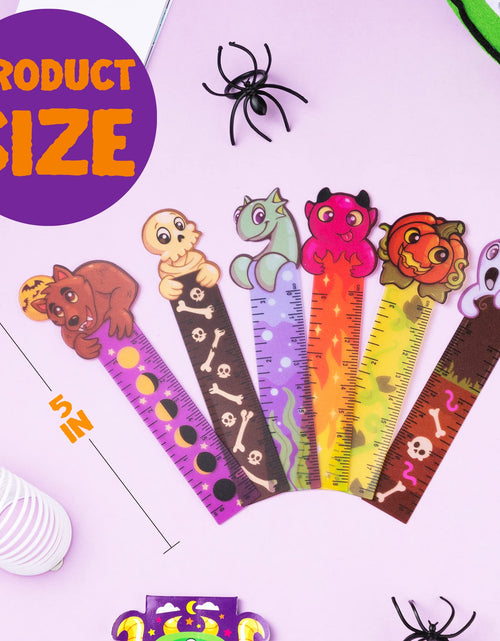 Load image into Gallery viewer, JOYIN Halloween Bookmark Rulers 144 PCS 6 Designs Party Favor Pack
