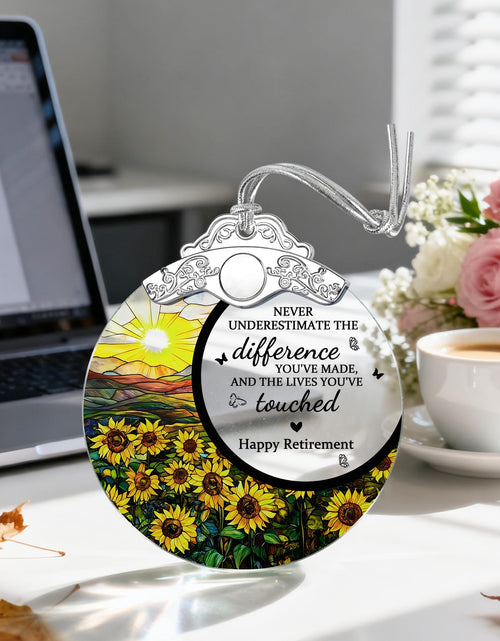 Load image into Gallery viewer, Jocidea Retirement Gifts Stained Glass Christmas Ornament Design E
