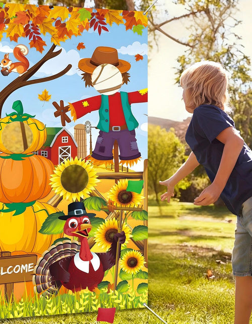 Load image into Gallery viewer, HiParty Thanksgiving Toss Game with 4 Bean Bags, Classic Fall Festival Design
