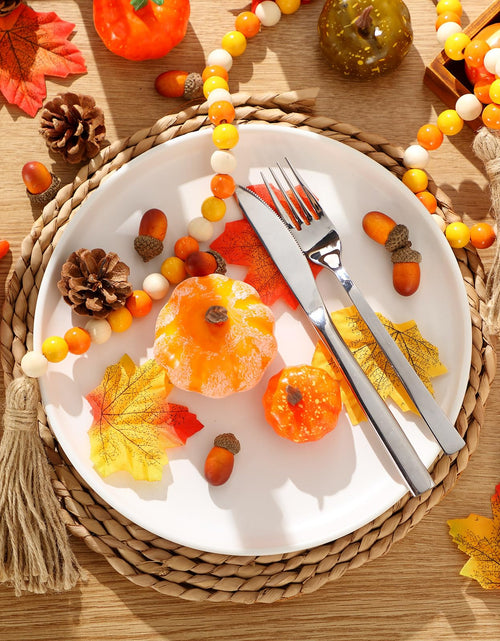 Load image into Gallery viewer, Jutom 148 PCS Fall Artificial Pumpkins Set with Pinecones Acorns Leaves
